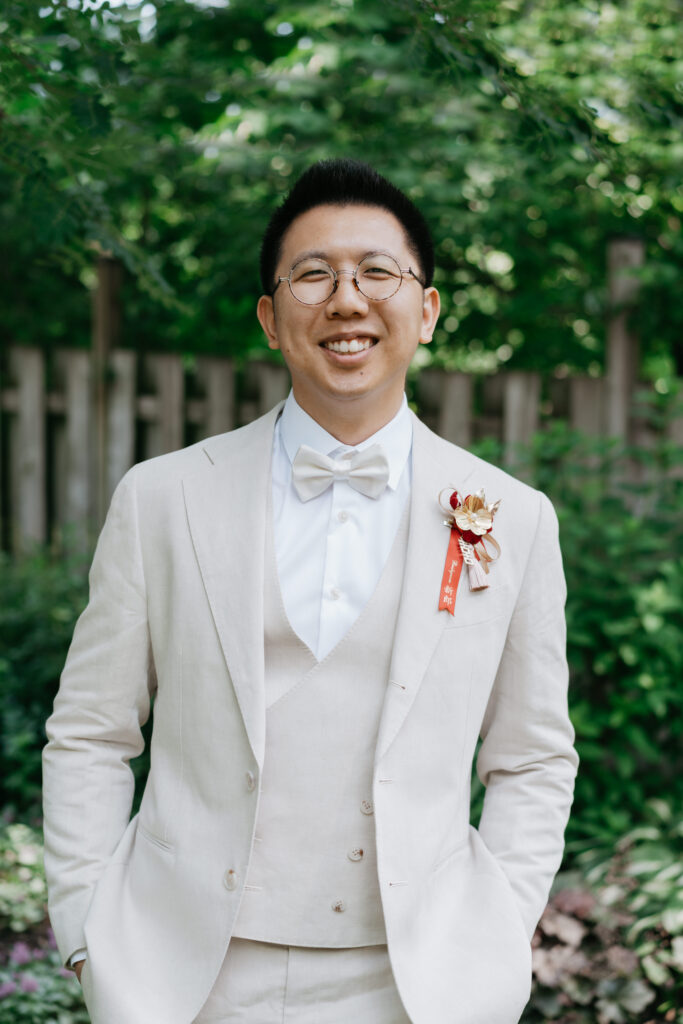 portrait of a chinese groom