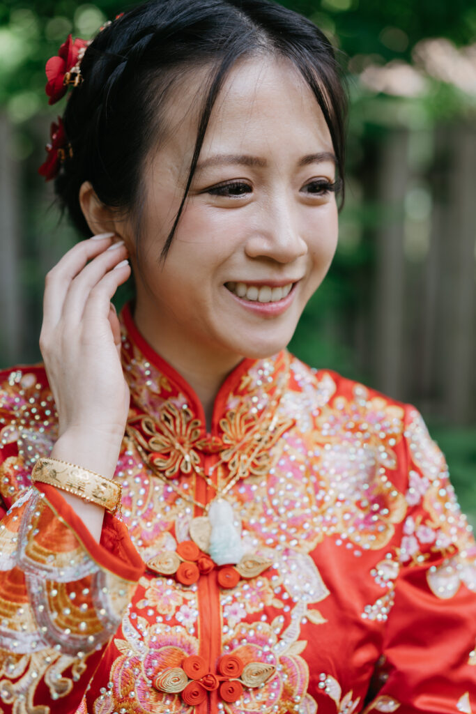 portrait of the bride