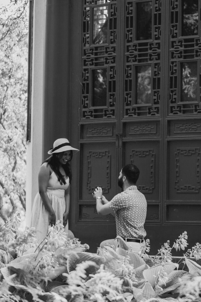 Majolica photo montreal surprise proposal botanical garden 12
