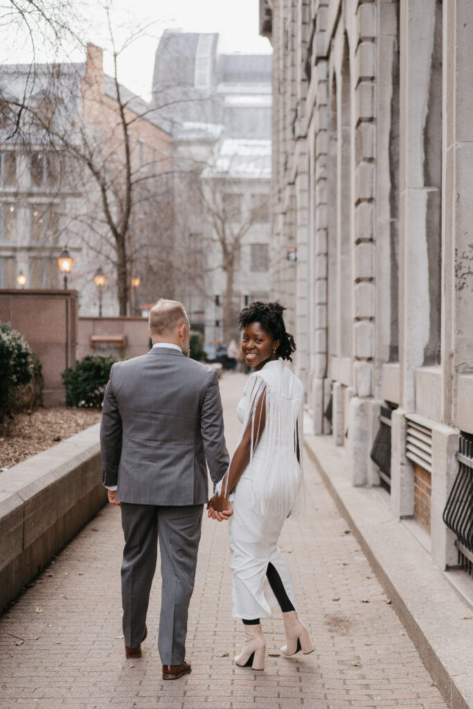Majolica Photo Courthouse Winter Wedding Montreal