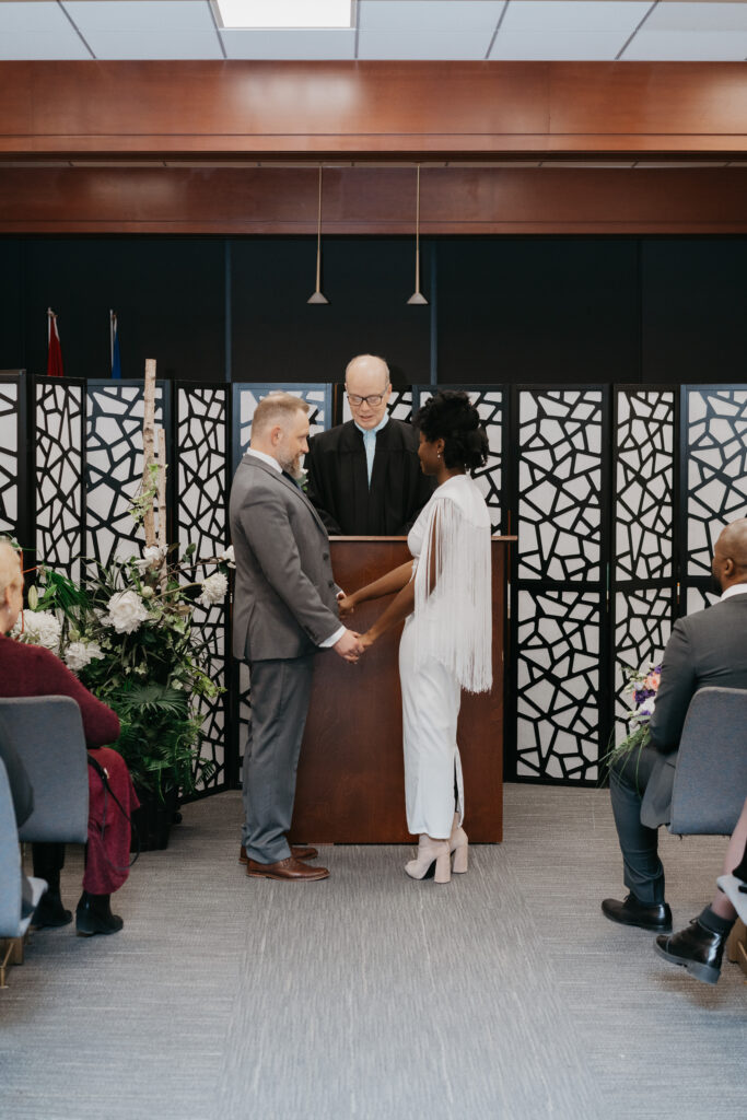 Majolica Photo Courthouse Winter Wedding Montreal