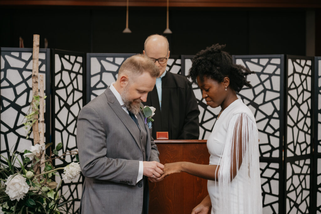 Majolica Photo Courthouse Winter Wedding Montreal