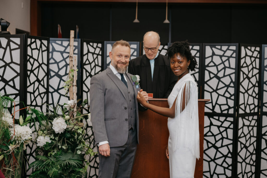 Majolica Photo Courthouse Winter Wedding Montreal